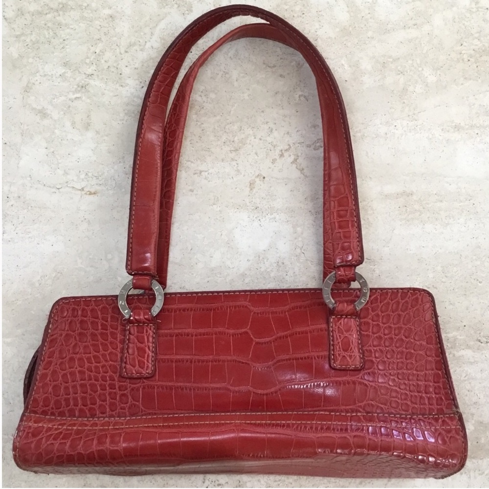 Tommy Hilfiger Red Leather Shoulder Bag